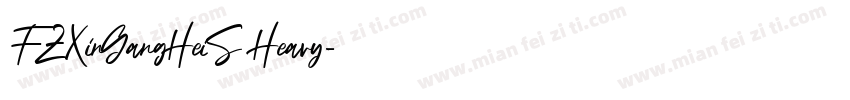 FZXinGangHeiS Heavy字体转换
